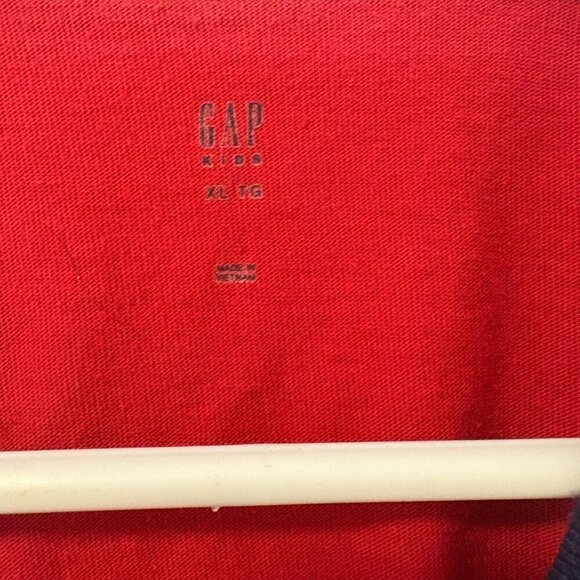 GAP Kids Long Sleeve Shirts Boys Red / Grey Size XL - Picture 3 of 4